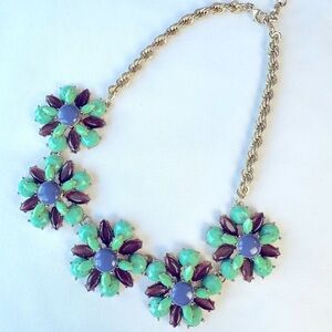 Banana Republic flower statement necklace